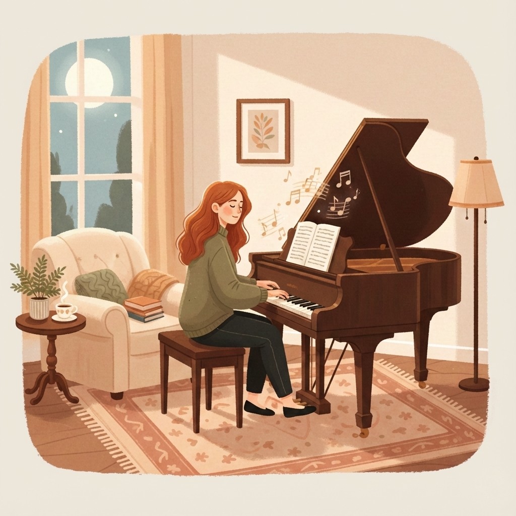 Pianist at piano